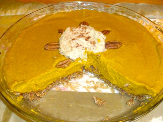 Shakaya's raw pumpkin pie