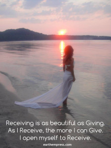 receiving is beautiful as giving