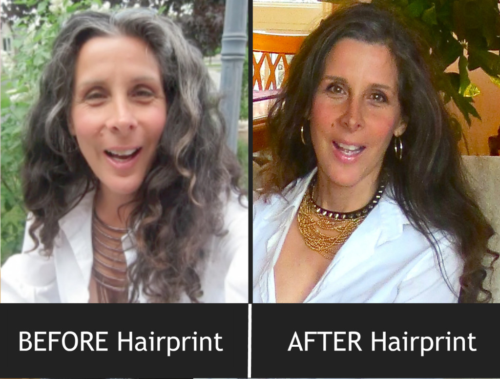 before after hairprint