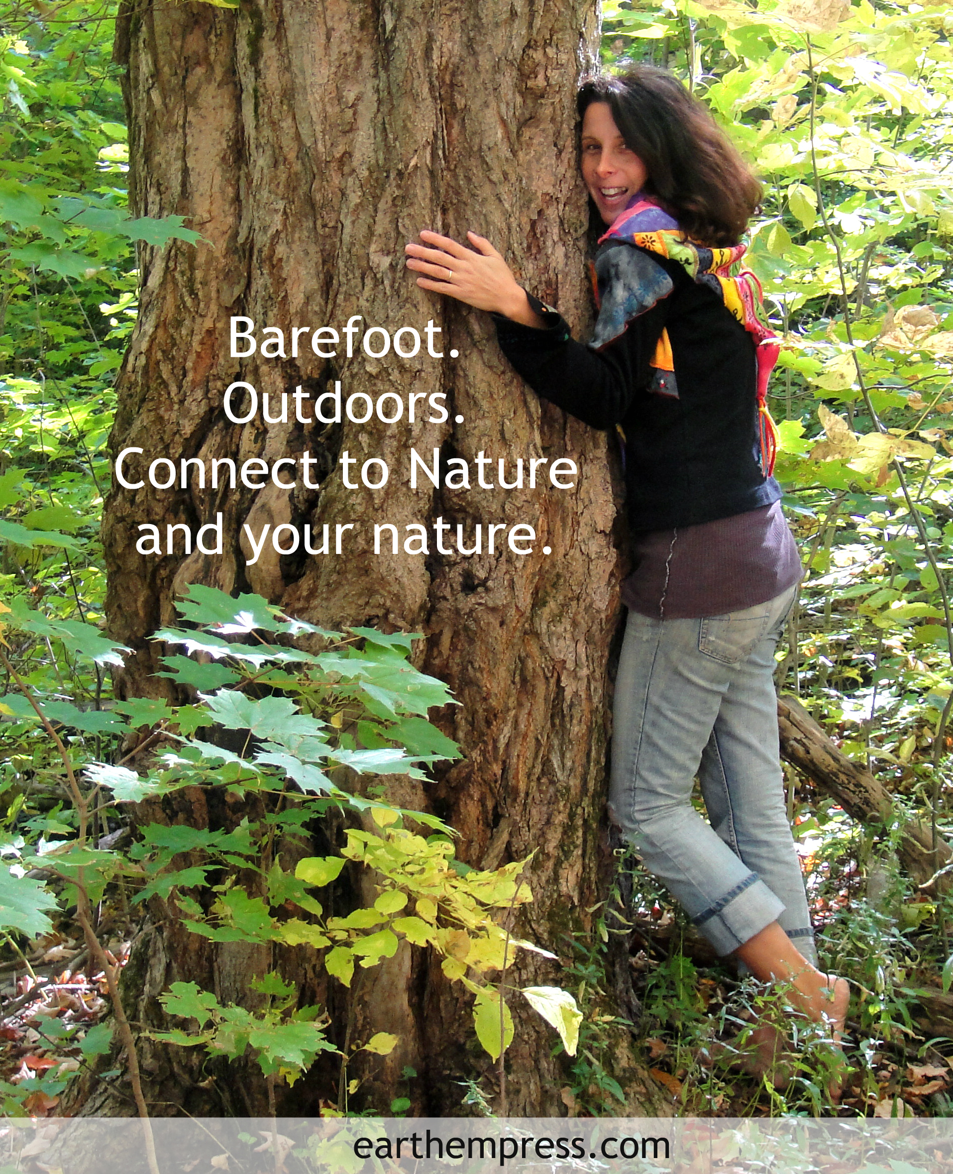 barefoot. connect ot Nature